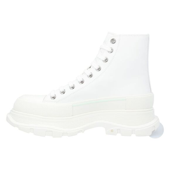 Alexander McQueen Tread Slick Boots 'White Graffiti' - Picture 2 of 5